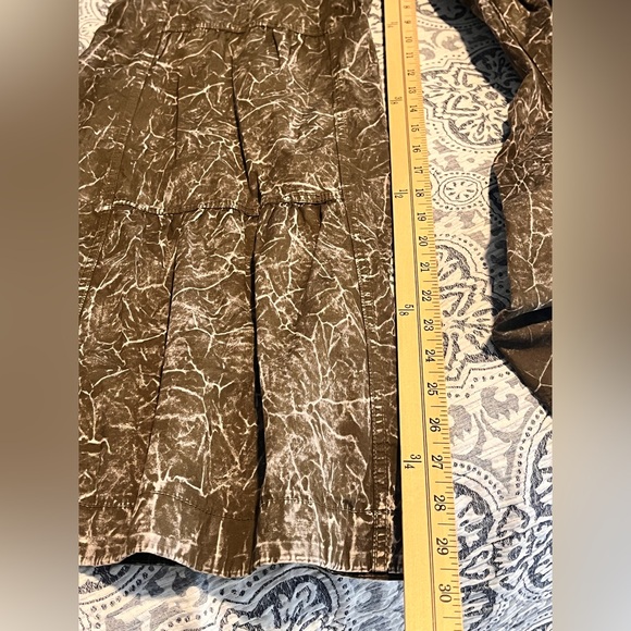 XCVI/Wearables Terraced Wide Leg Pant Olive Tie Dye Medium - Picture 10 of 14